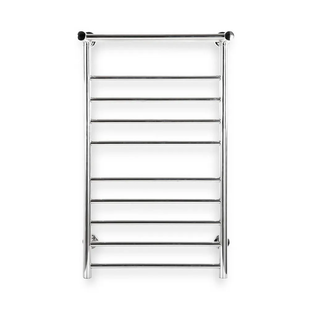 14-Bar Electric Heated Towel Rail Rack, Stainless Steel, Devanti