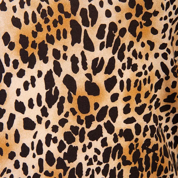 3/4 Sleeve Knit Tee in Mini Leo Classic