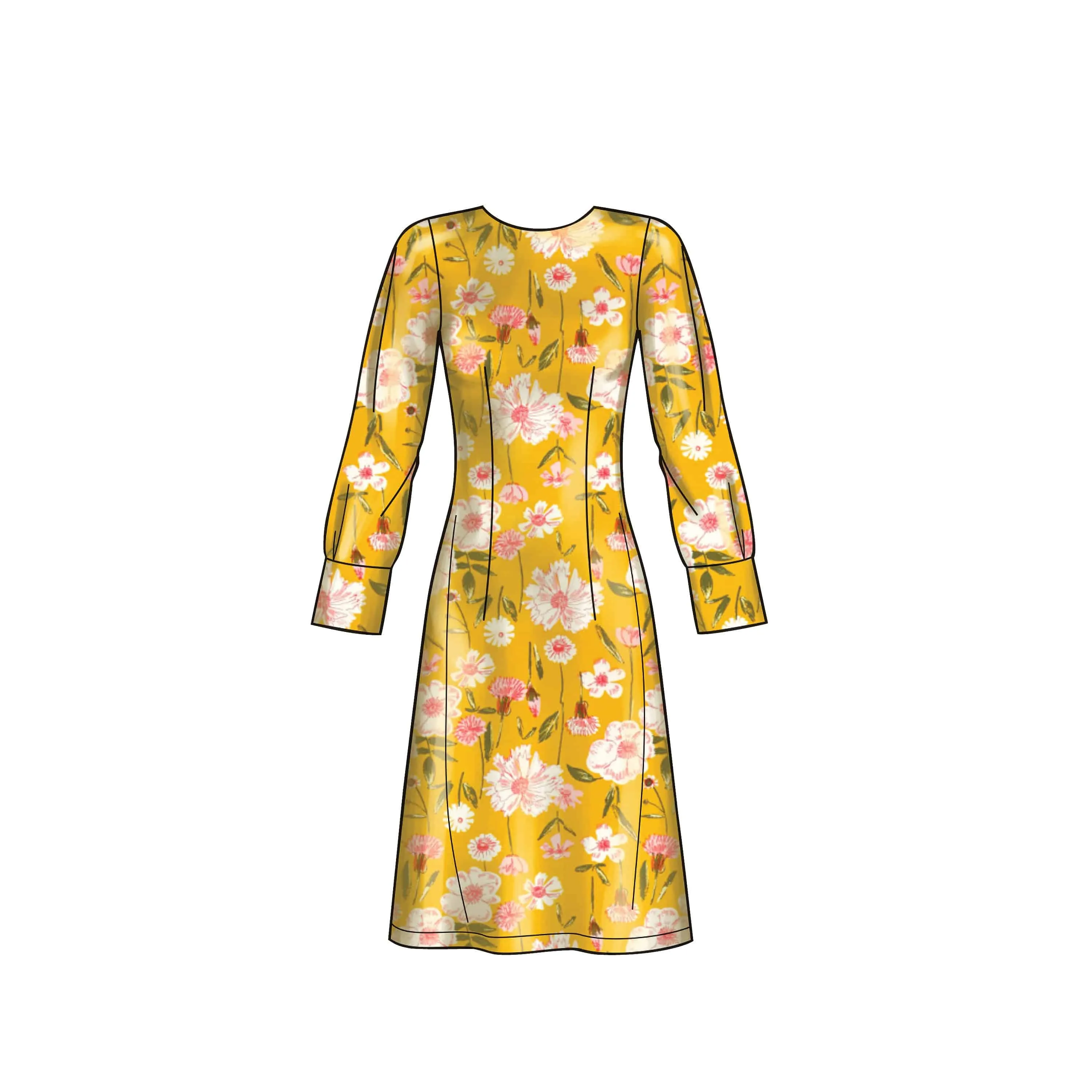 6633 New Look Sewing Pattern N6633 Misses' Dresses with Optional Drape