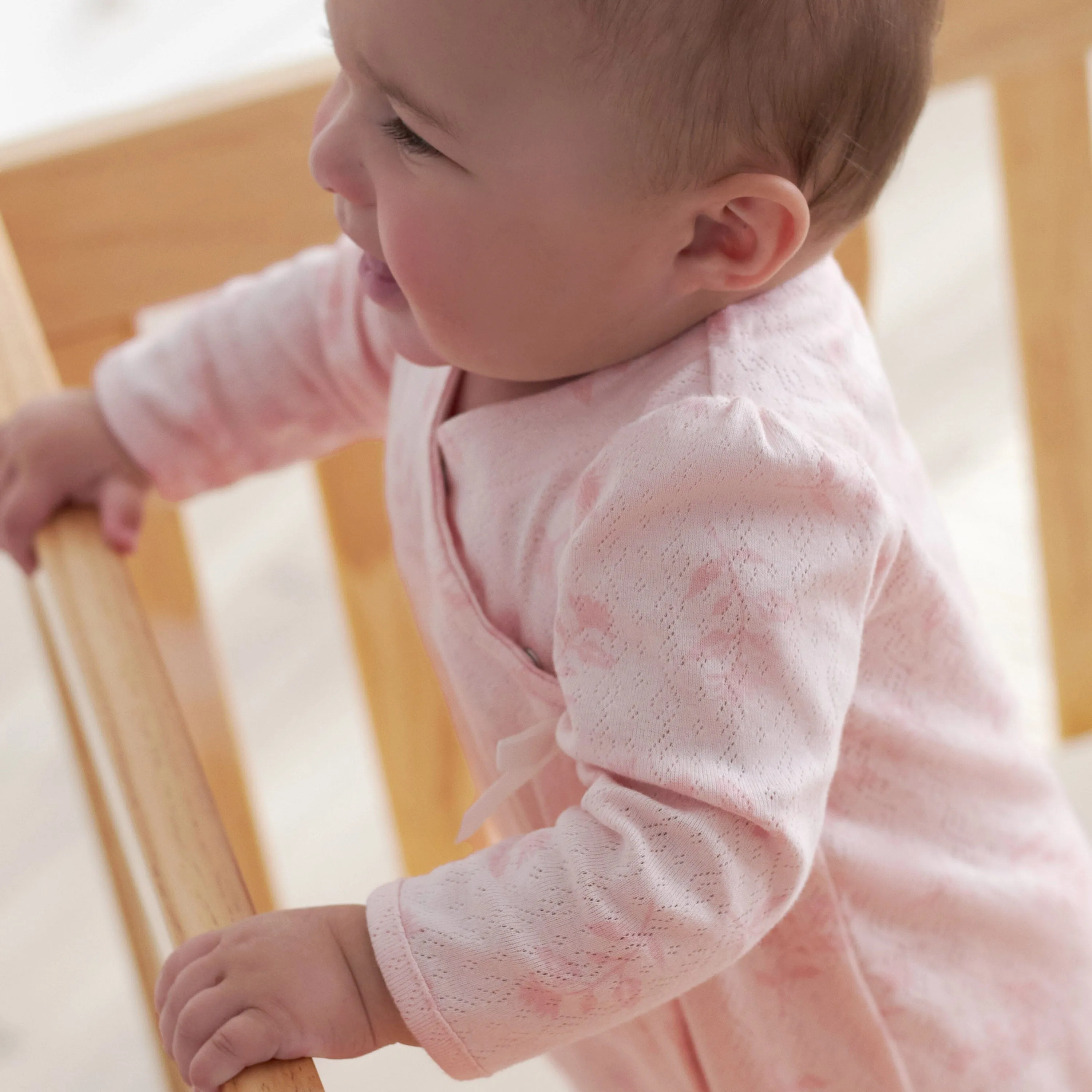 Baby Girls Vintage Floral Sleep 'N Play