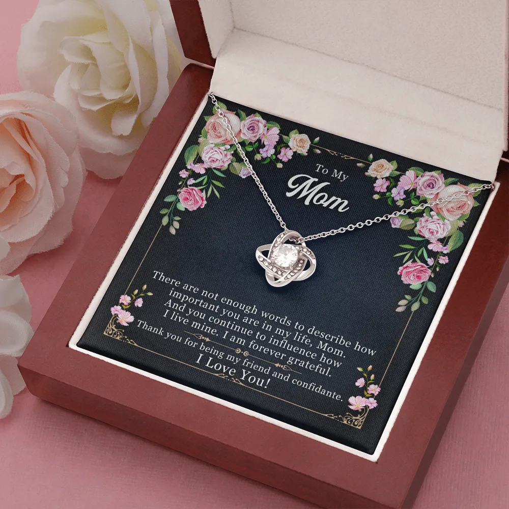 Best Personalized Mothers Day Gifts For Mom- Exclusive Love Knot Necklace