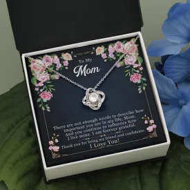 Best Personalized Mothers Day Gifts For Mom- Exclusive Love Knot Necklace