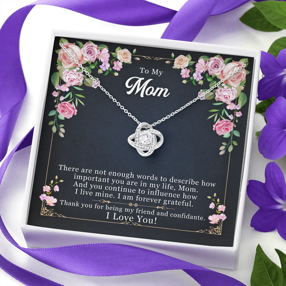 Best Personalized Mothers Day Gifts For Mom- Exclusive Love Knot Necklace