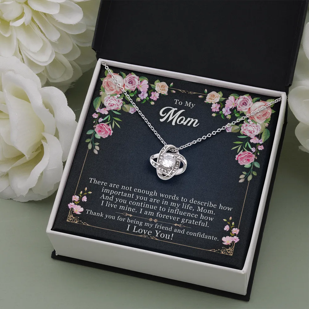 Best Personalized Mothers Day Gifts For Mom- Exclusive Love Knot Necklace