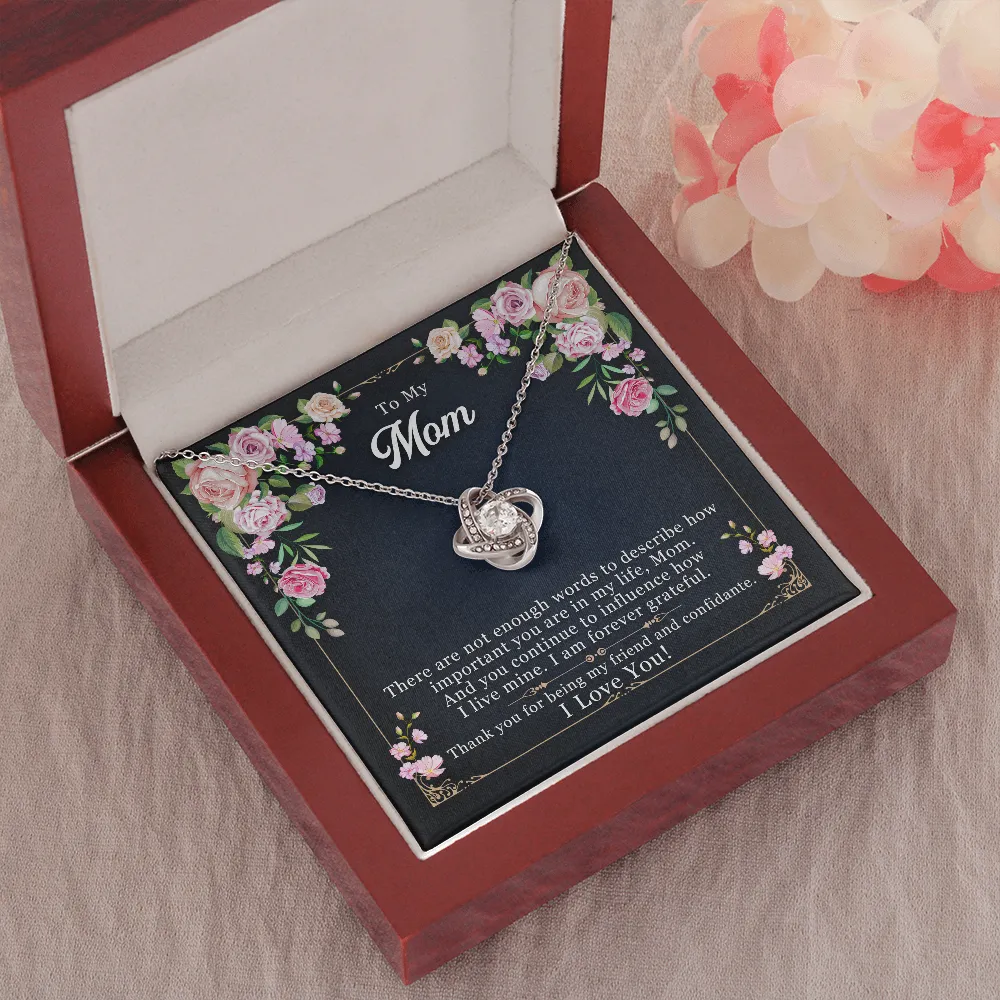 Best Personalized Mothers Day Gifts For Mom- Exclusive Love Knot Necklace