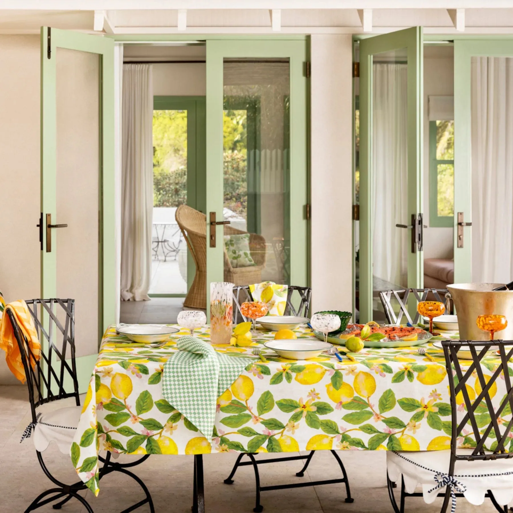 Bonnie & Neil Capri Yellow Tablecloth