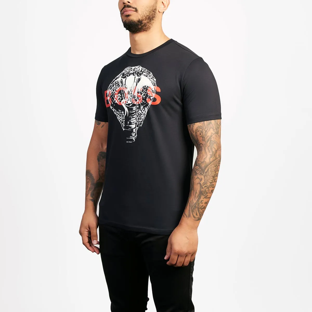 BOSS Tdraw T-Shirt in Black Cobra