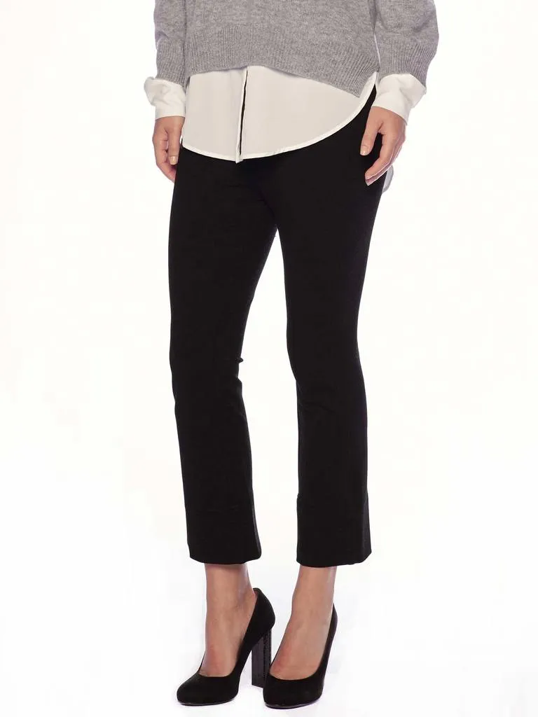 Brochu Walker - Danis Cropped Flare Pant in Black Onyx