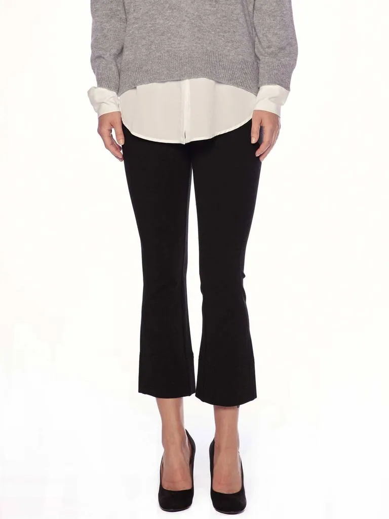 Brochu Walker - Danis Cropped Flare Pant in Black Onyx