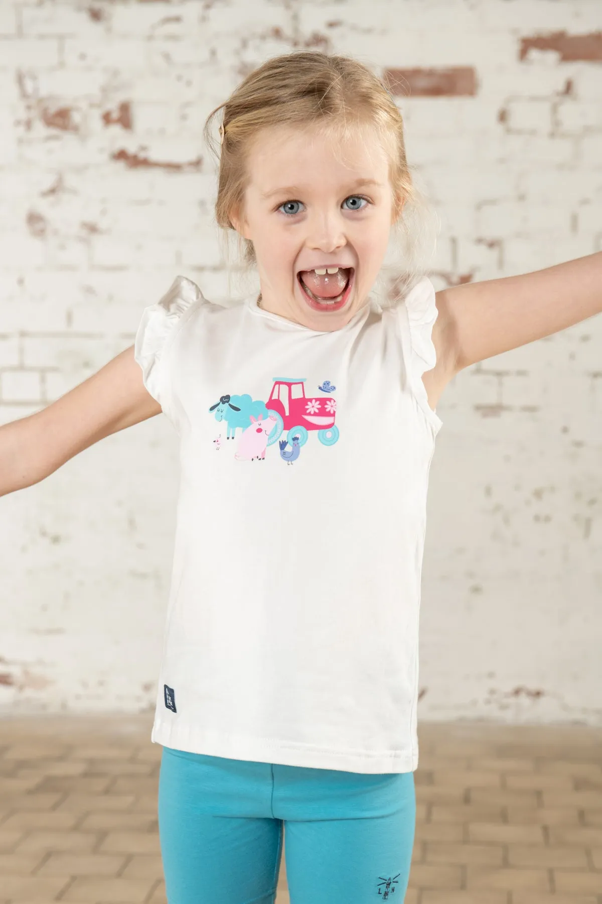 Causeway Swing Tee - Pink Tractor Friends