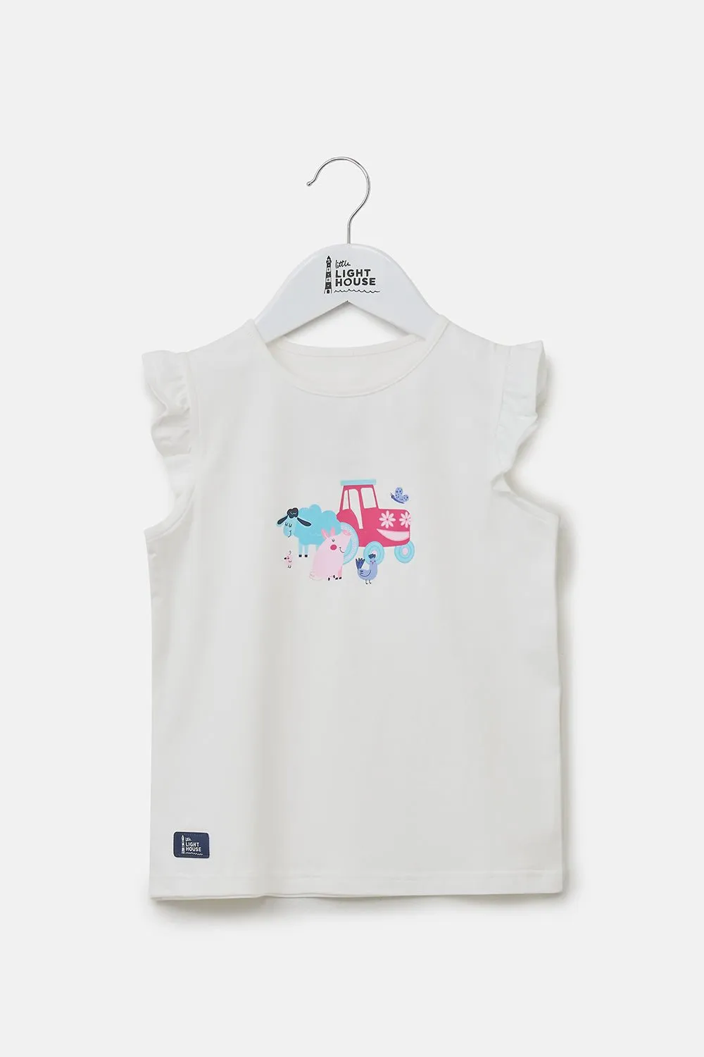 Causeway Swing Tee - Pink Tractor Friends