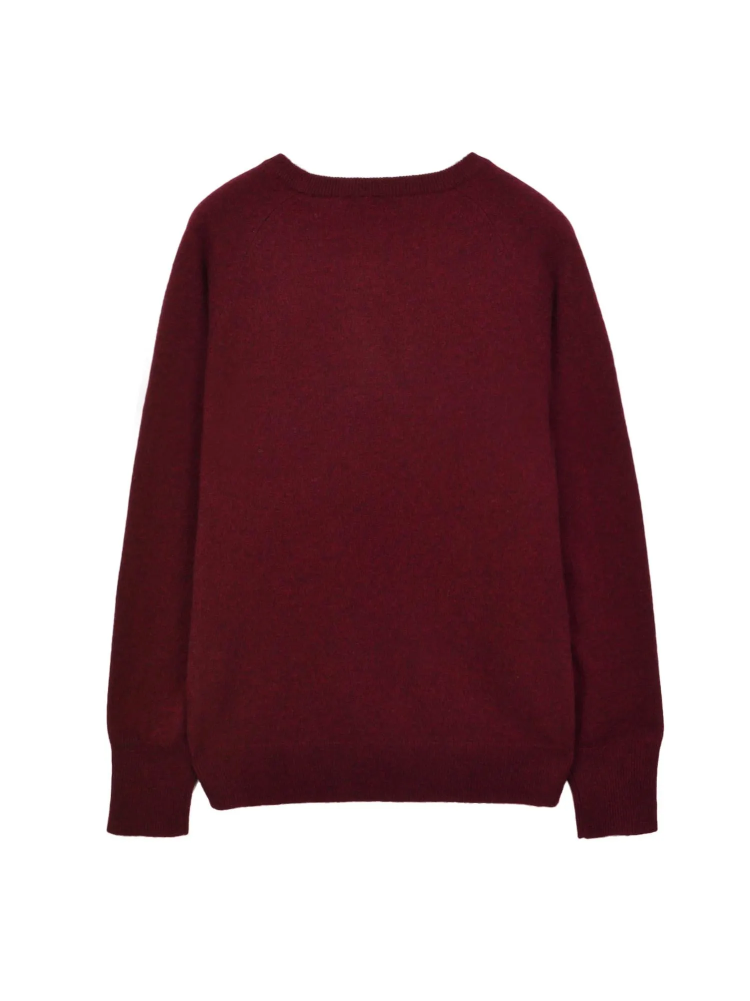 Classic Crew Neck Sweater_Burgundy