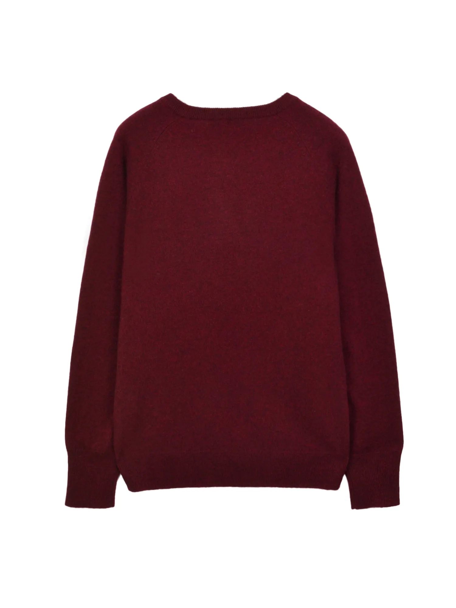 Classic Crew Neck Sweater_Burgundy