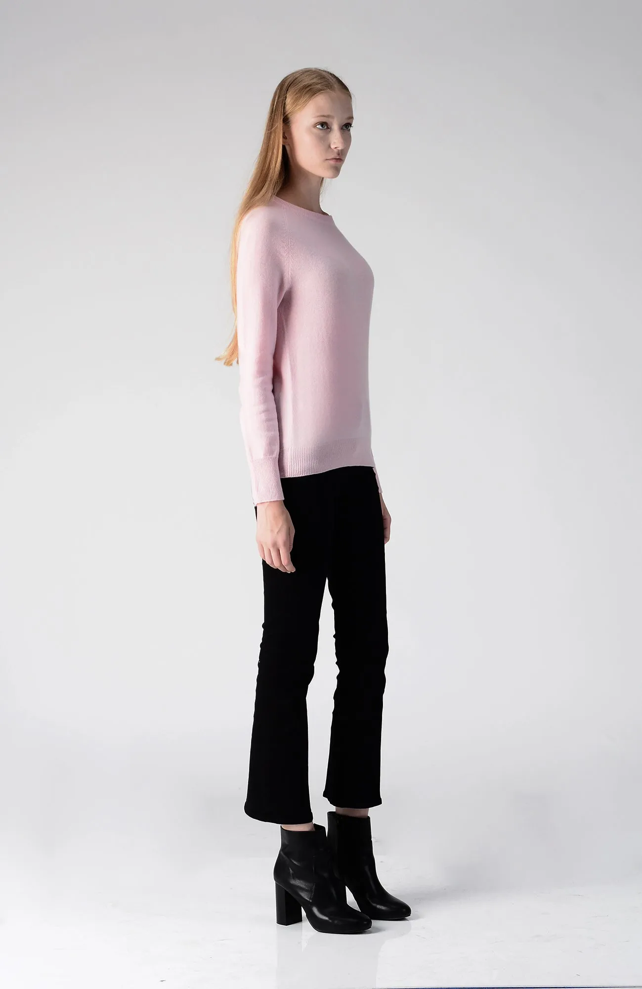 Classic Crew Neck Sweater_Pink