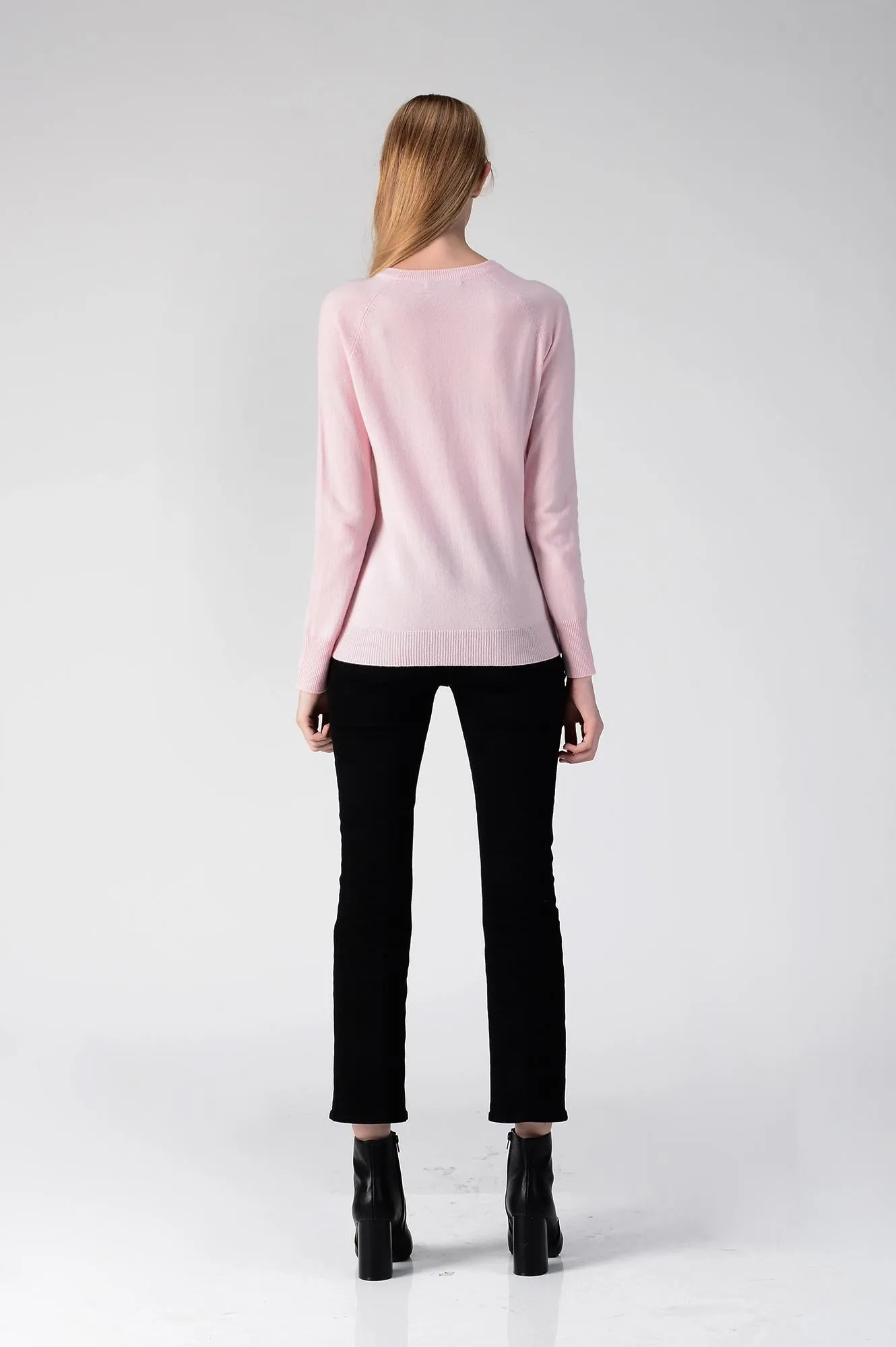 Classic Crew Neck Sweater_Pink