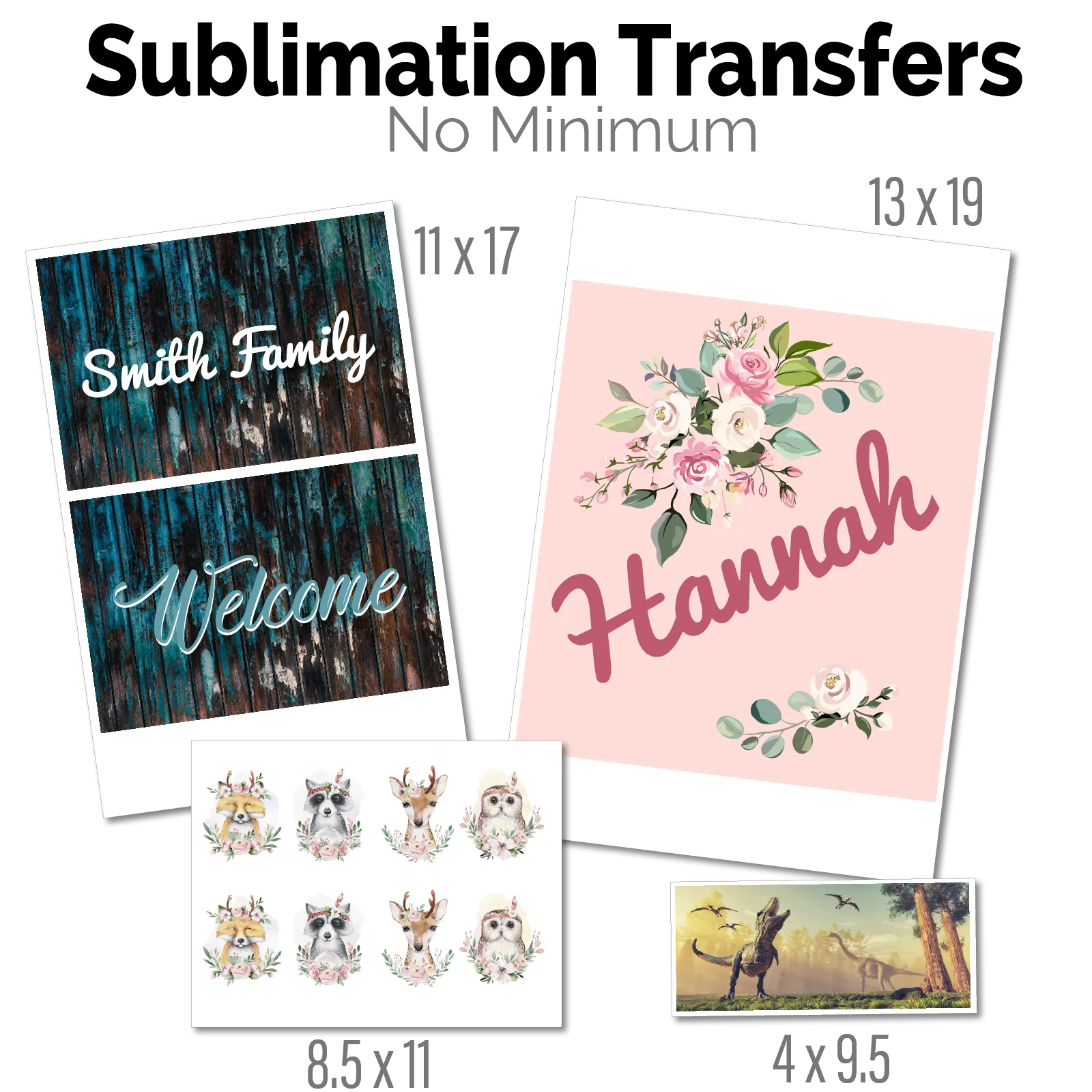Custom Sublimation Print Transfers