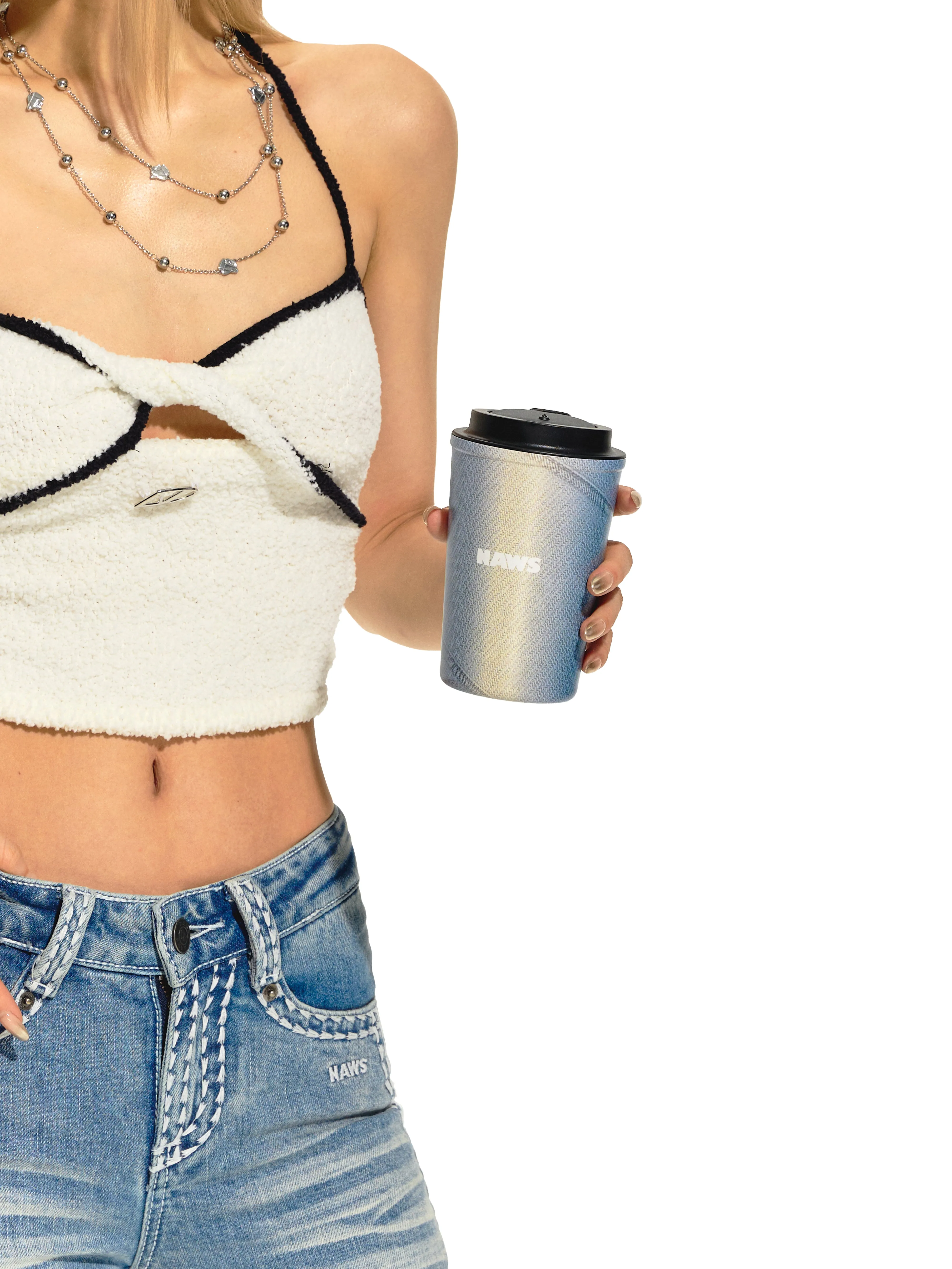 Denim Stainless Steel Accompanying Kettle