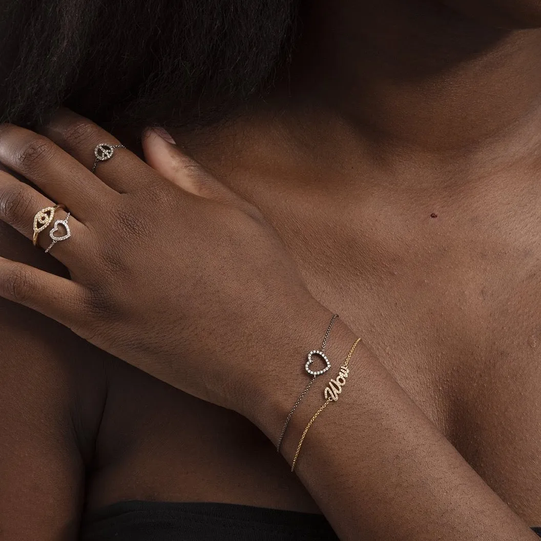 Diamond Heart Bracelet