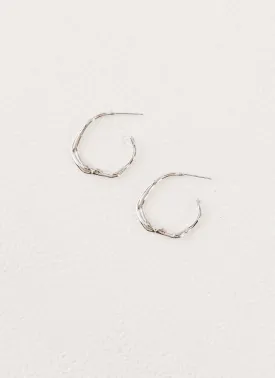 Etta Hoop Earrings - Silver