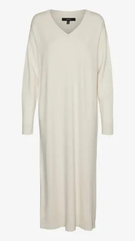 Gold Cream Knit Dress
