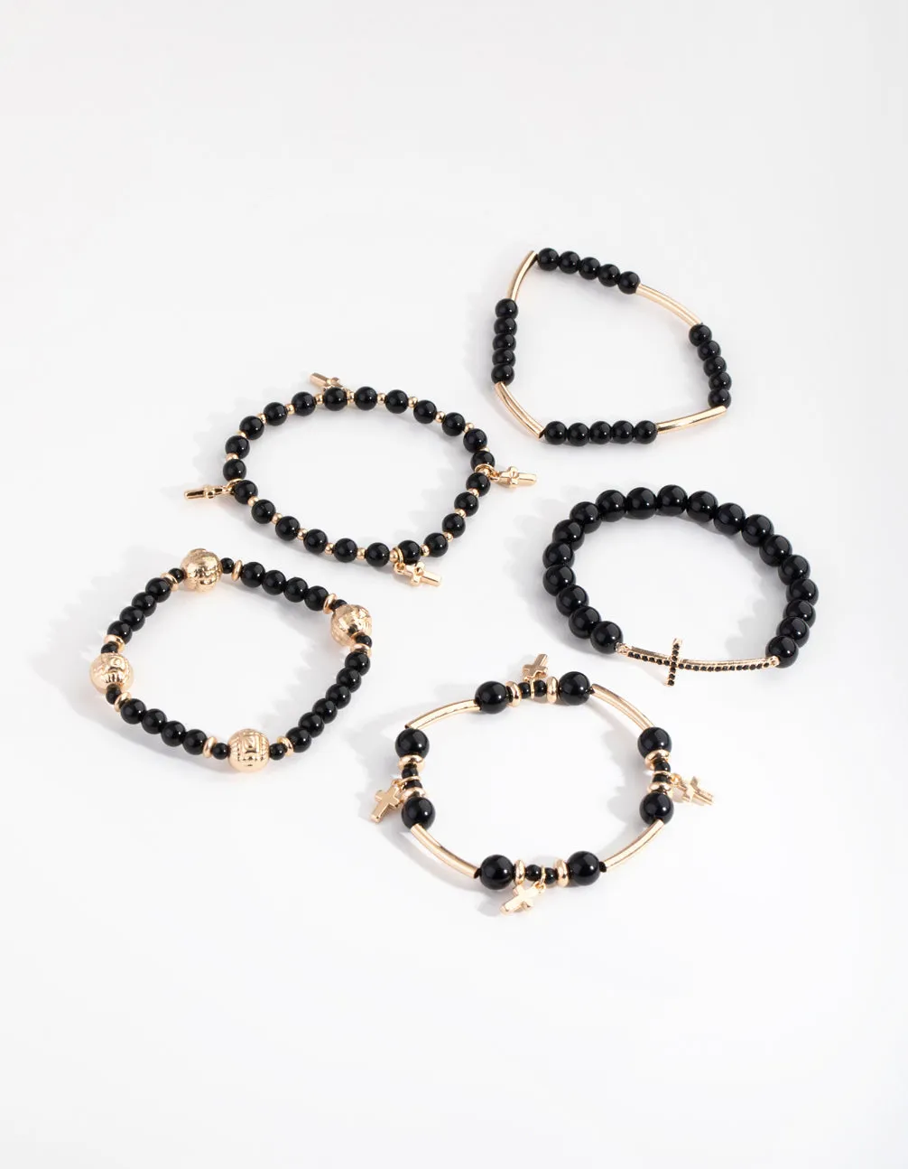 Gold Cross Mash Bracelet Pack