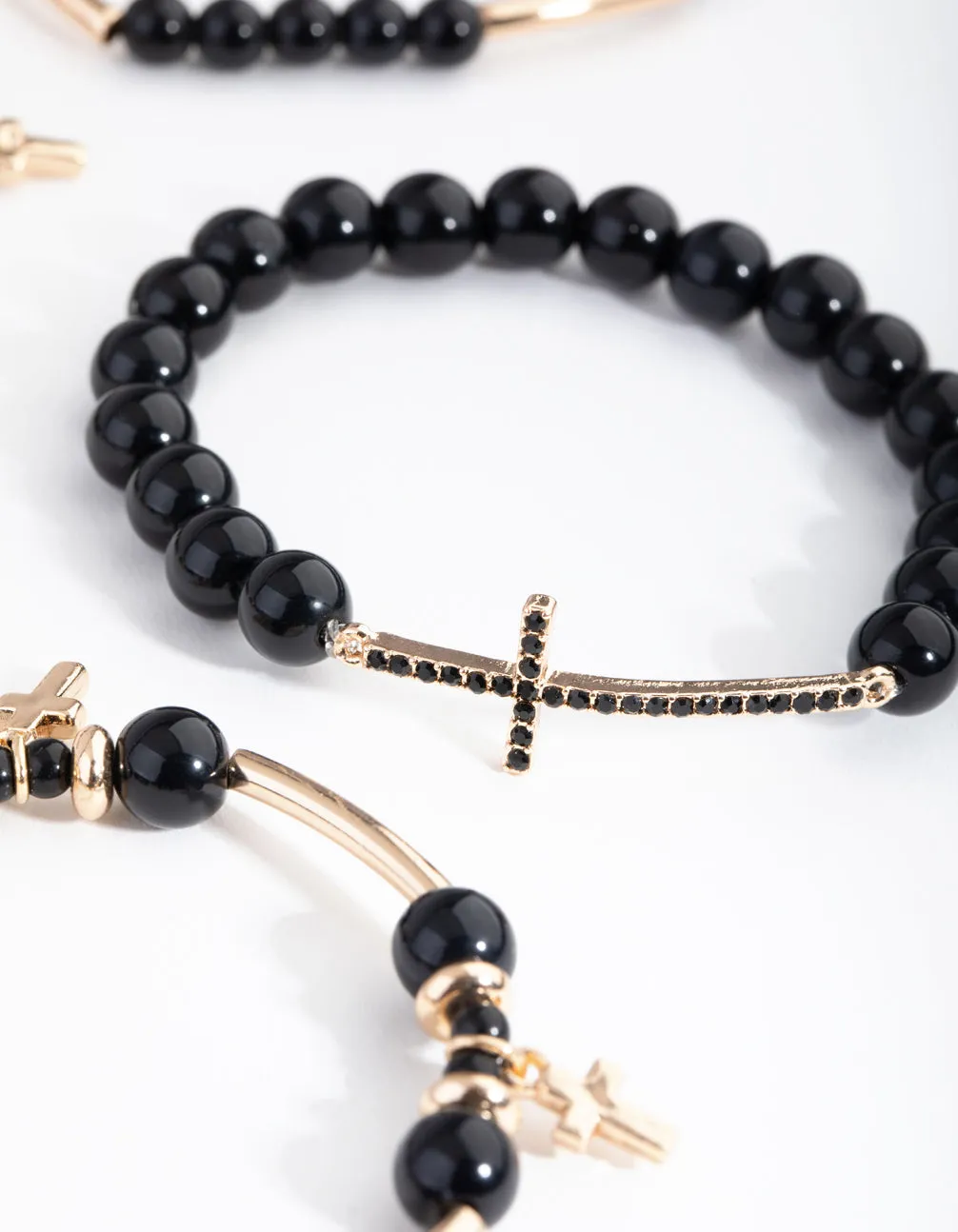 Gold Cross Mash Bracelet Pack