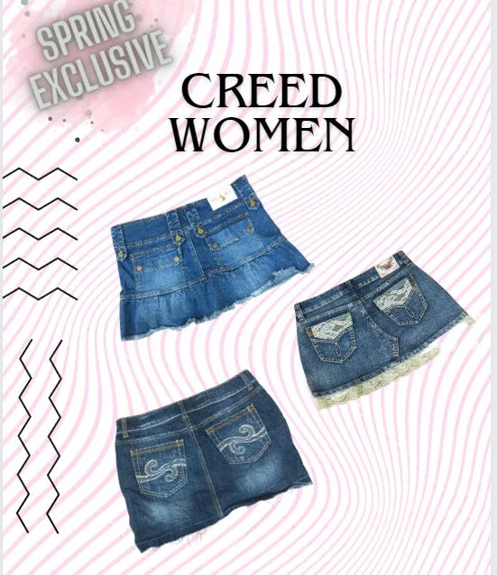 HE173 Y2K Denim Mini Skirt
- 15 Pcs