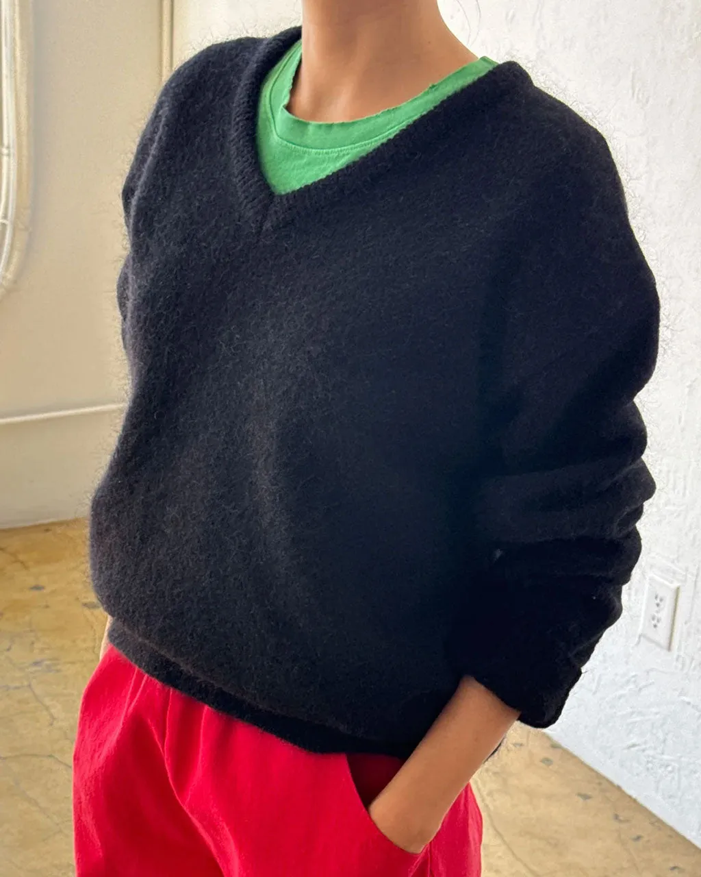 James Mohair Sweater - Black