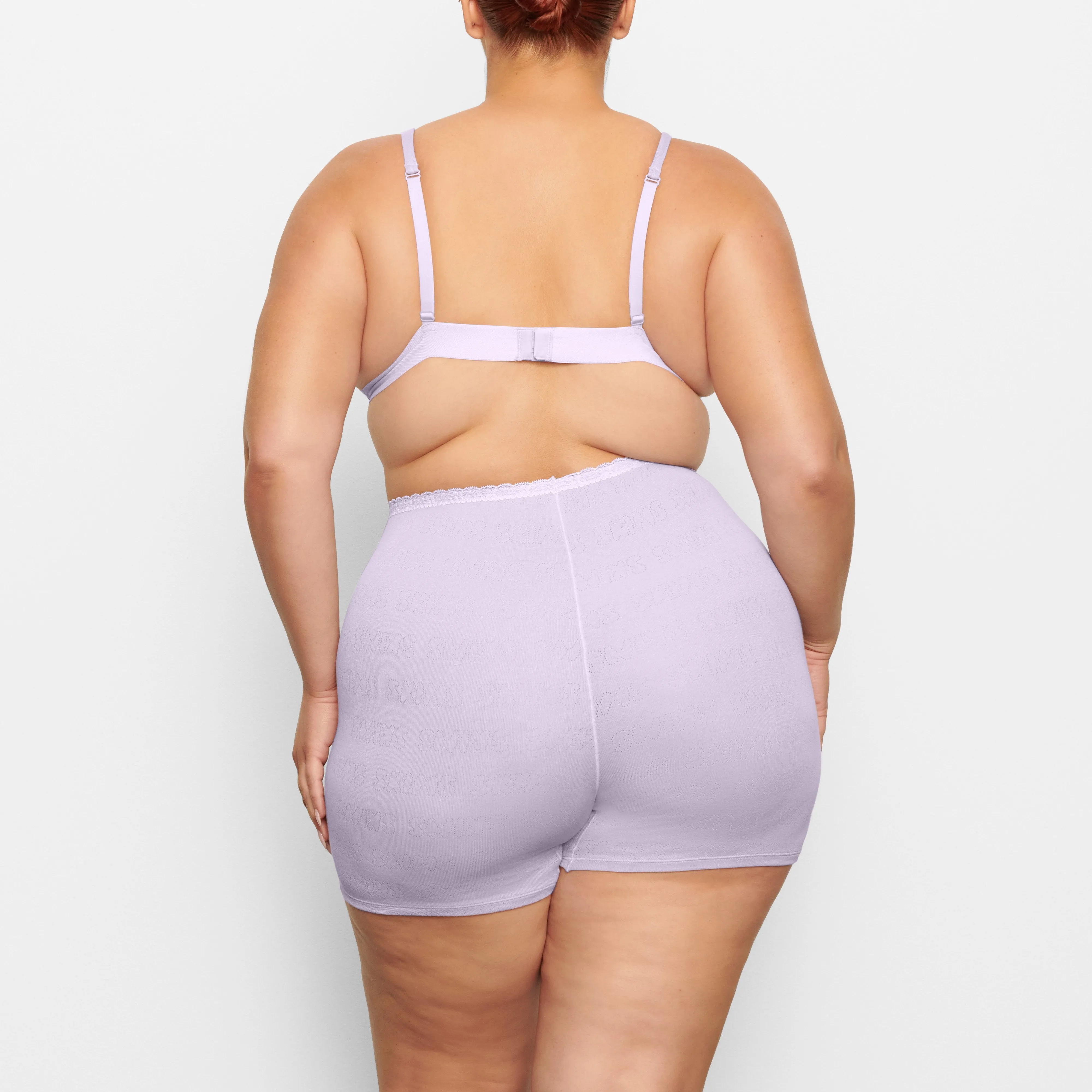 LACE POINTELLE BOXER | LAVENDER