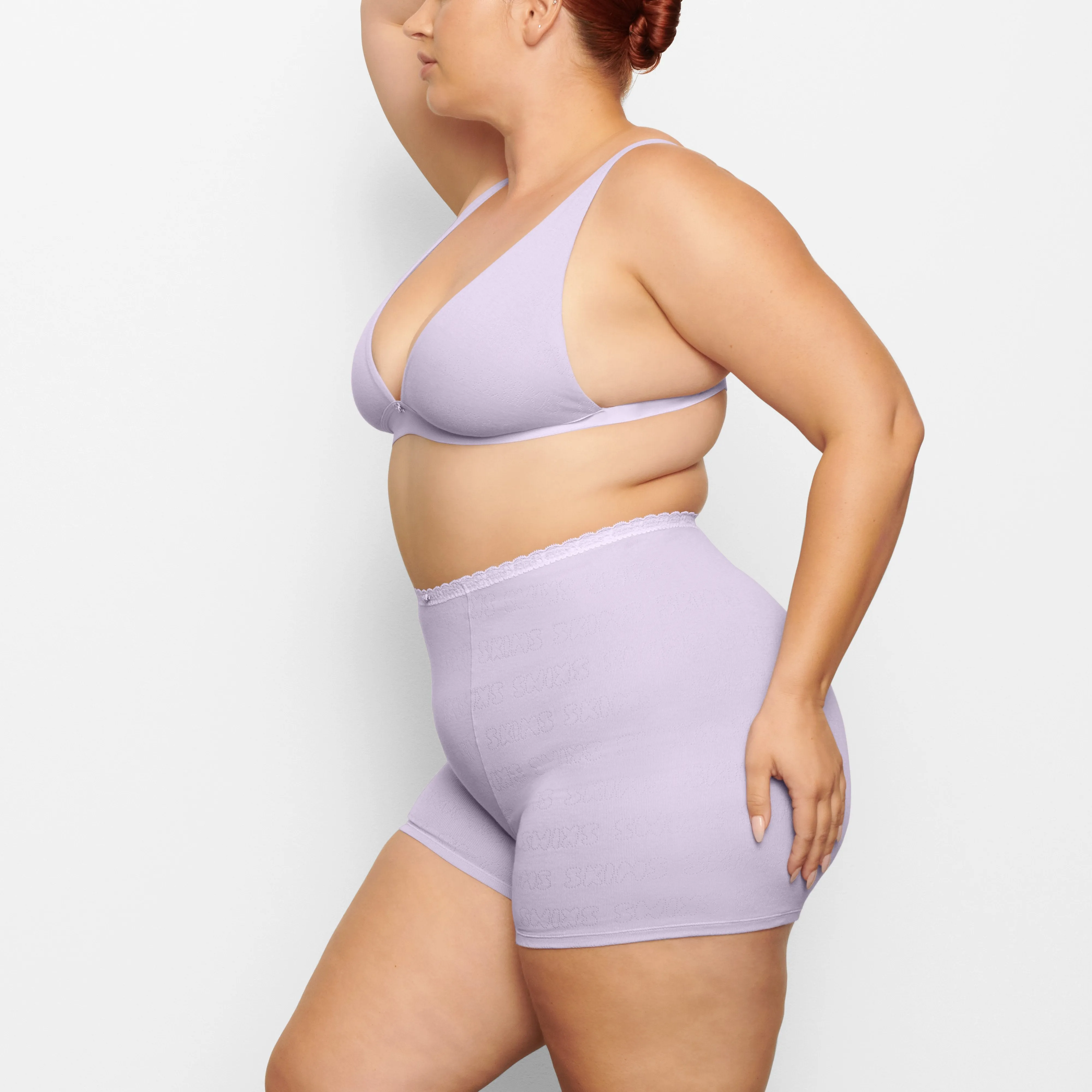 LACE POINTELLE BOXER | LAVENDER