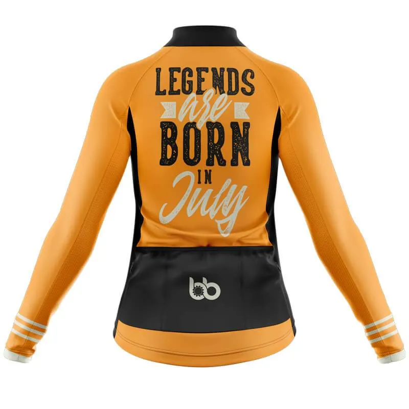 Legends are Born in July Thermal Club Jersey (Orange)