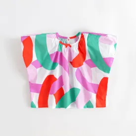 MARC & JANIE Girls Nordic Puff Sleeve Shirts 230312