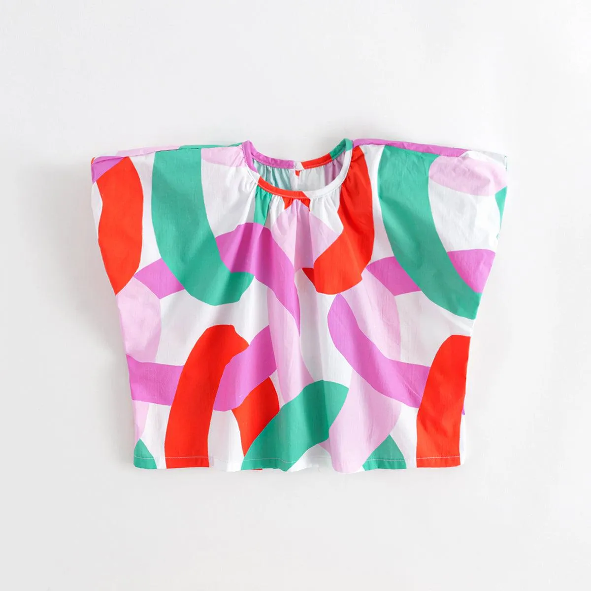 MARC & JANIE Girls Nordic Puff Sleeve Shirts 230312
