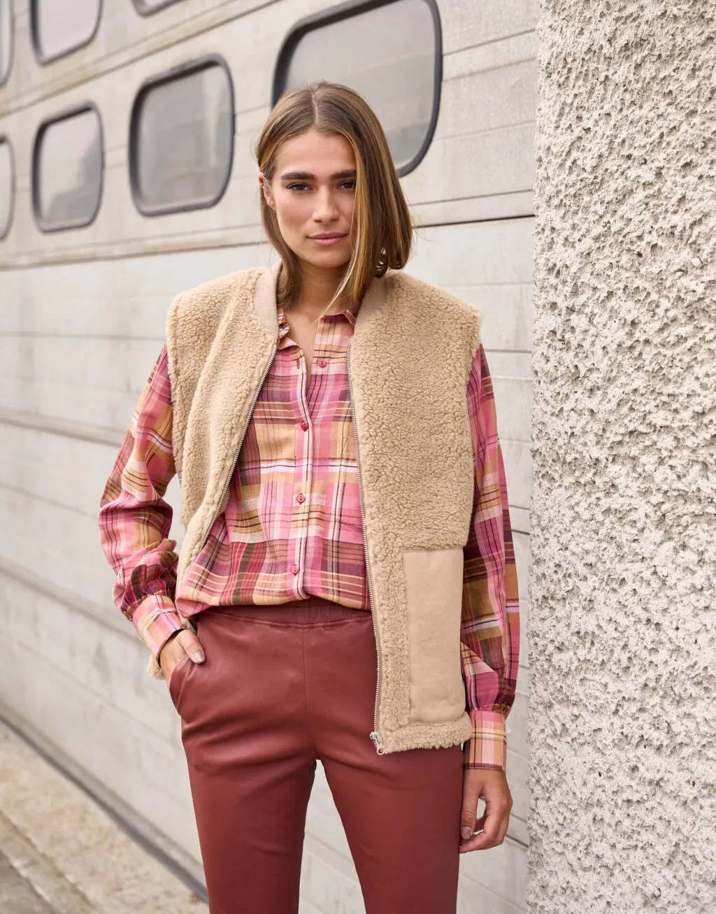 Mes Demoiselles Kuri Pink combo Lovers Shirt