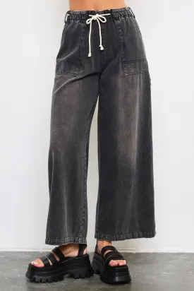 MS WIDE LEG CARGO DENIM PANT