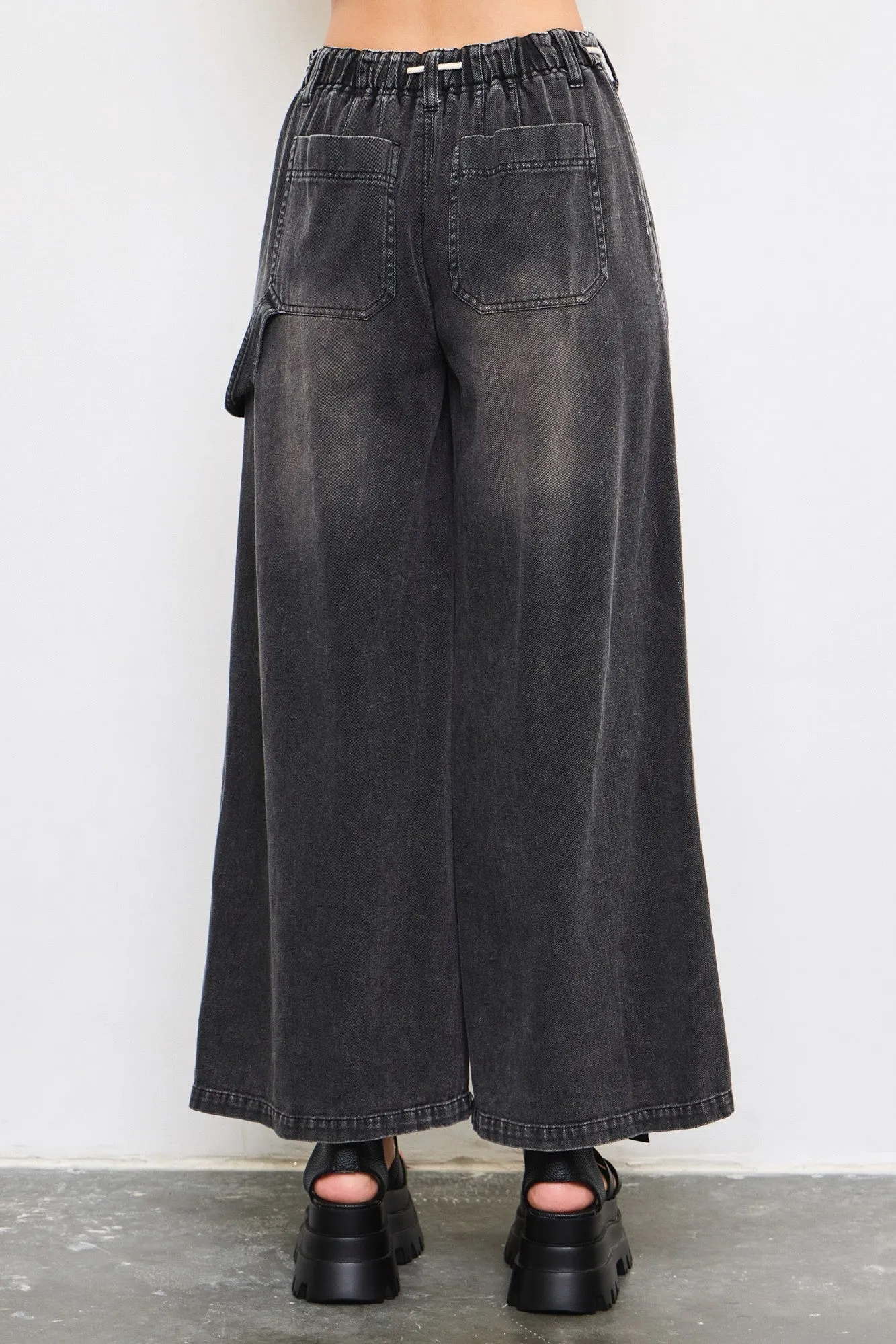 MS WIDE LEG CARGO DENIM PANT