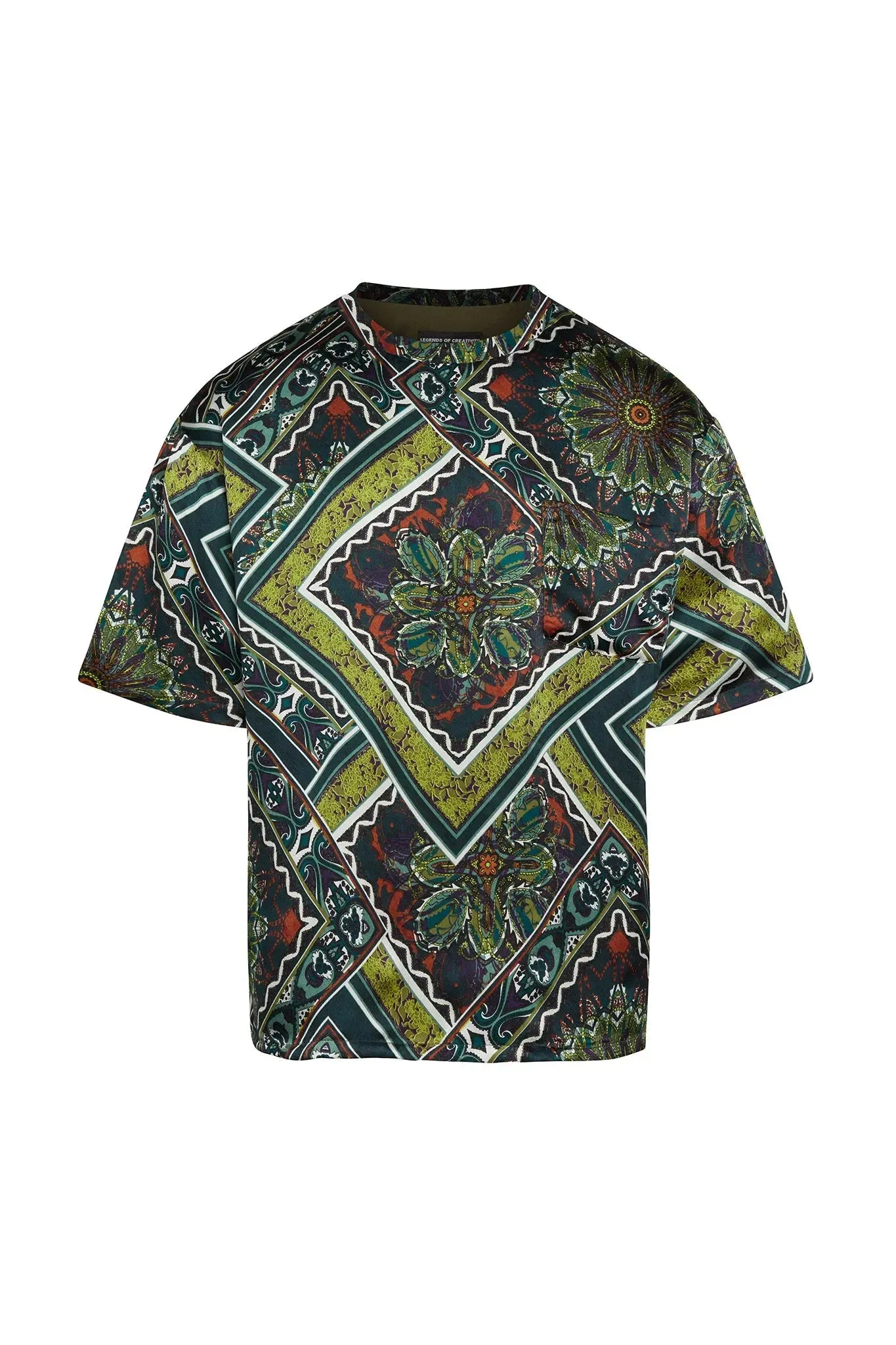 Noah Silk Tile Print Top