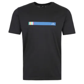 Paul Smith Stripe T Shirt in Black