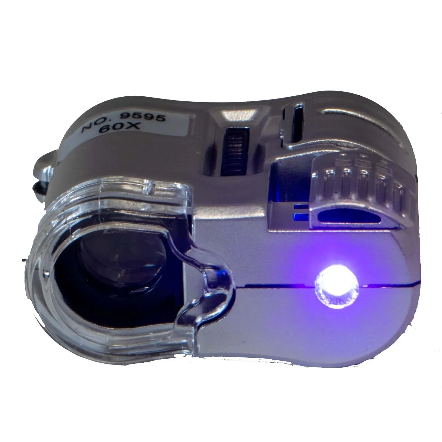 Pocket Microscope with light, 60X   UV light   free iPhone adaptor for iP4