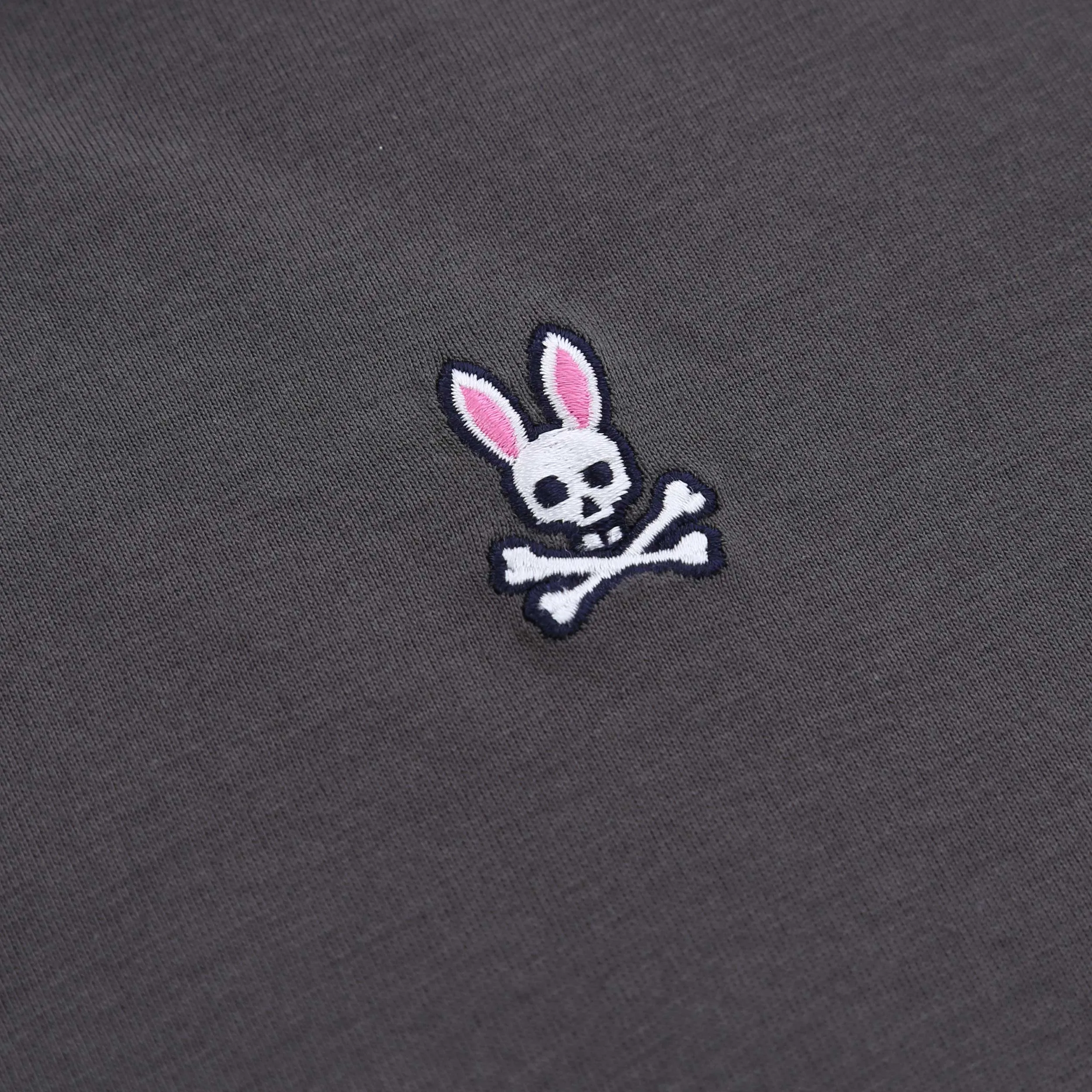 Psycho Bunny Classic T Shirt in Blackened Pearl Grey