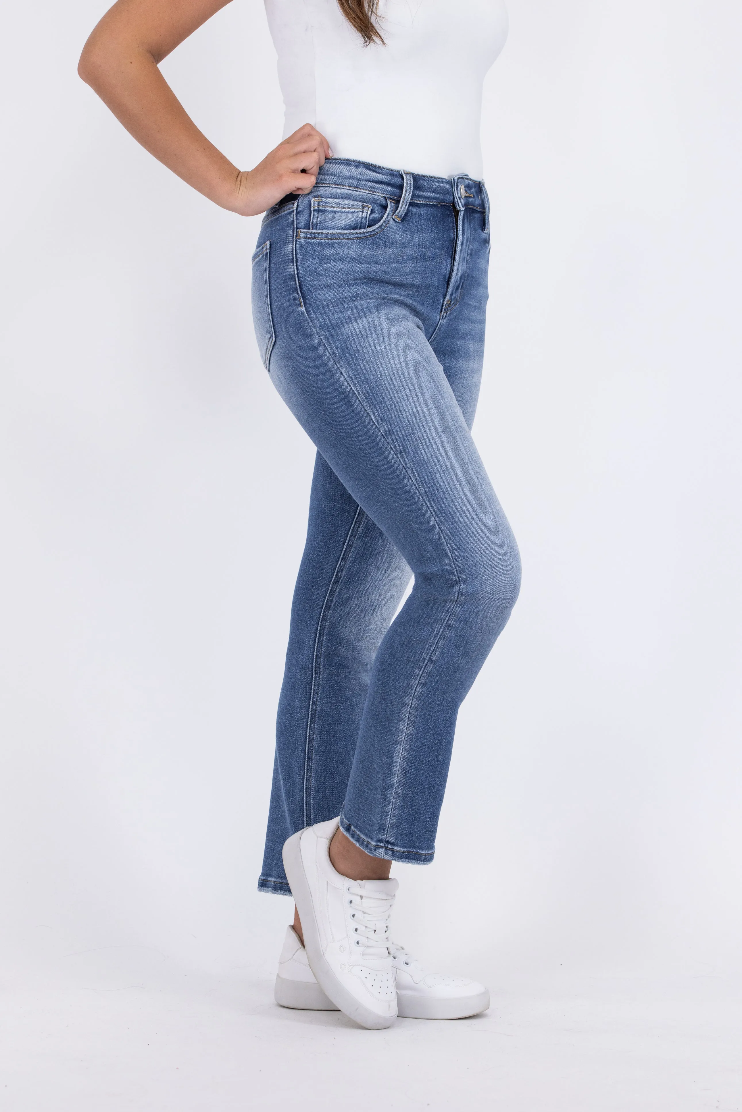 Soft Hearted from Lovervet: High-Rise Ankle Slim Strait Fit Denim