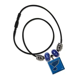 St. Louis Blues NHL WinCraft WOMEN'S LifeTile Silicone Necklace with Beads