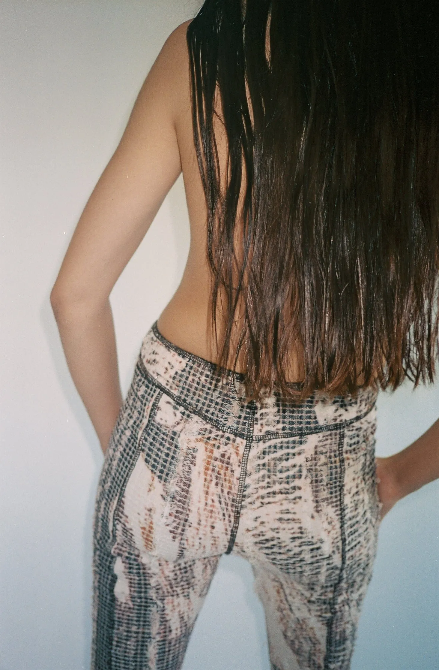 Topographic Flare Pants