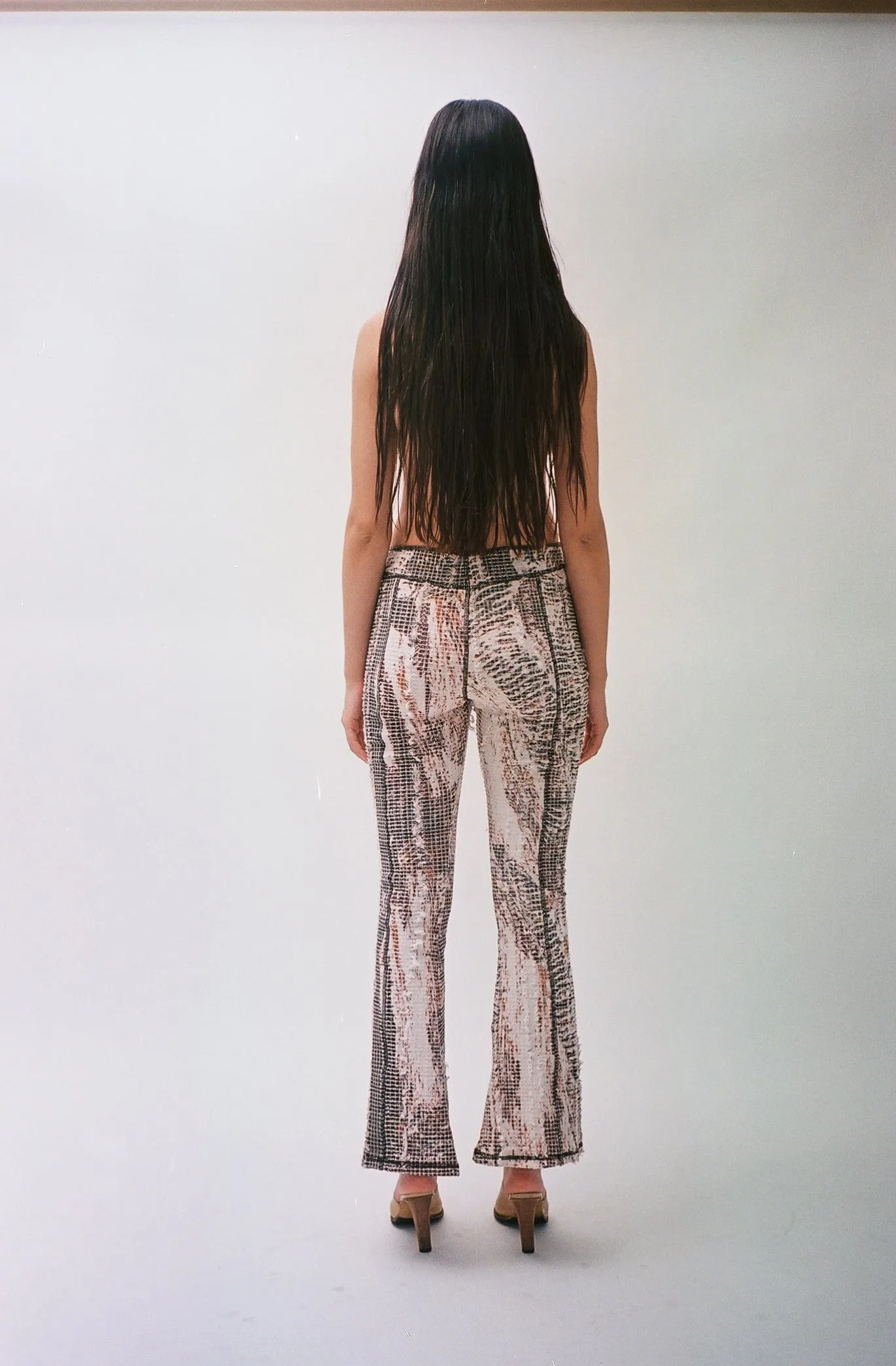 Topographic Flare Pants