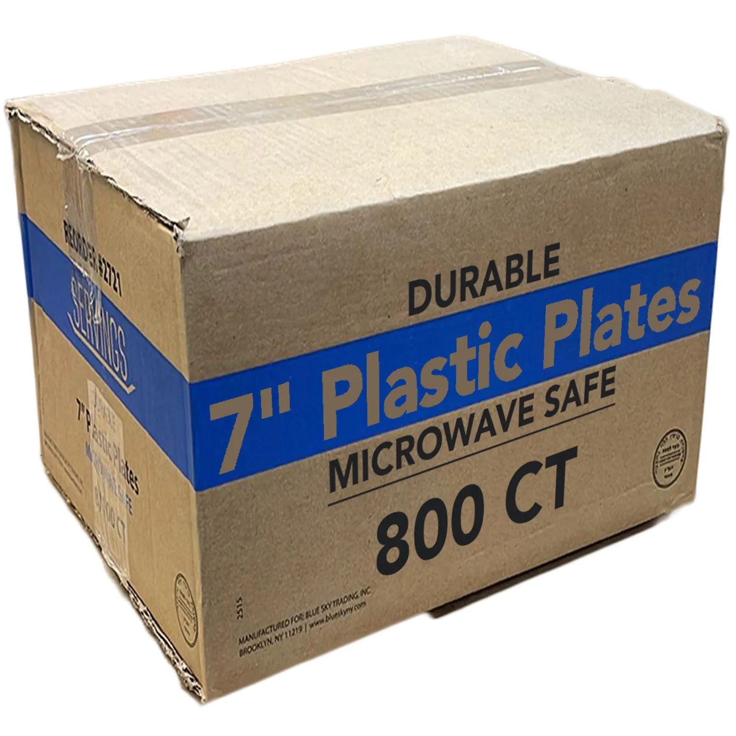 *WHOLESALE*  7" - Disposable - Lightweight - White - Dinner Plates | 800 ct.