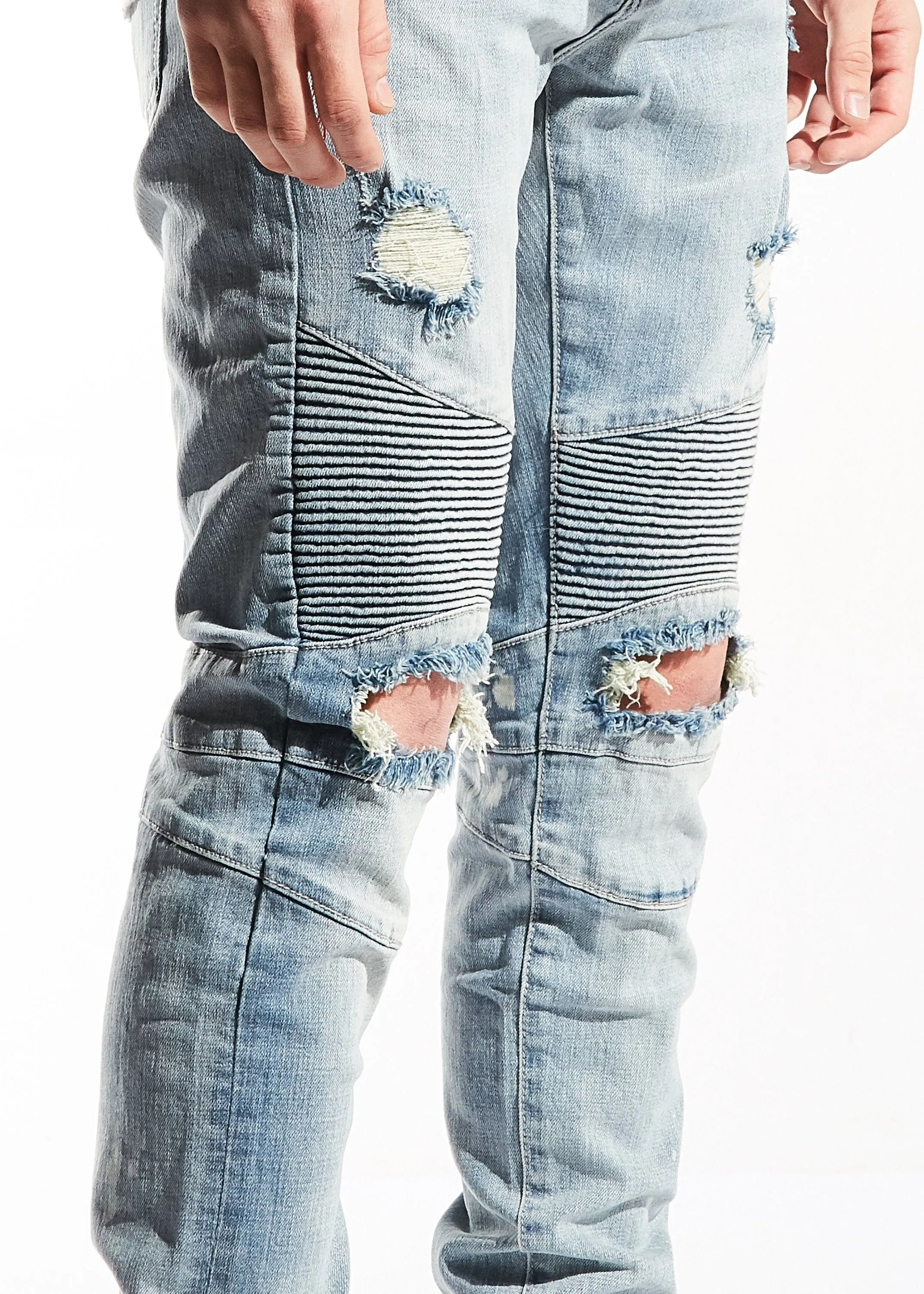 Winslow Biker Denim (Light Blue)