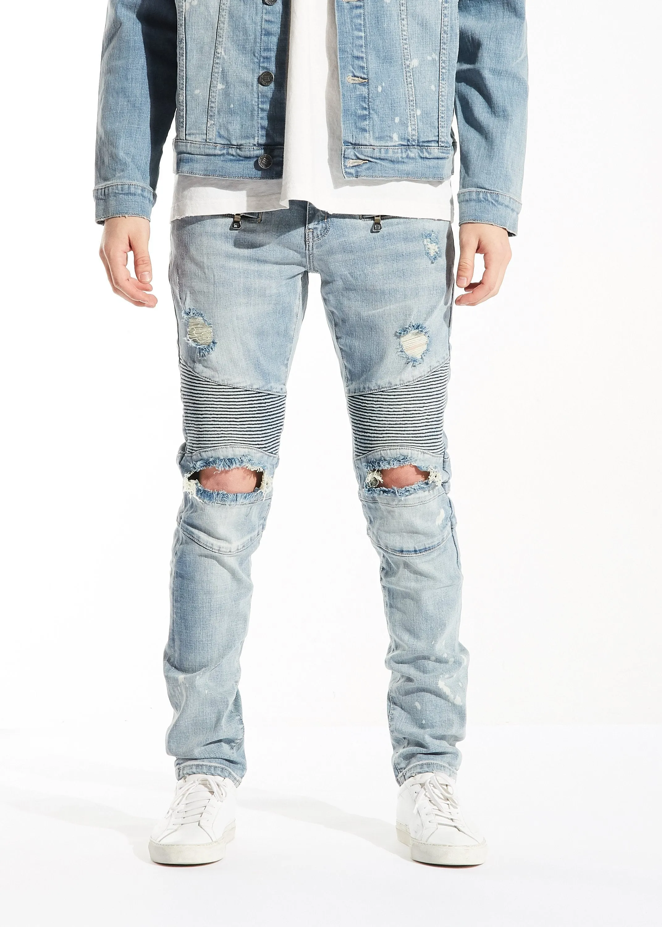 Winslow Biker Denim (Light Blue)